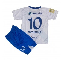 Al-Hilal Neymar Jr #10 Koszulka Wyjazdowa dzieci 2024-25 Krótki Rękaw (+ krótkie spodenki)